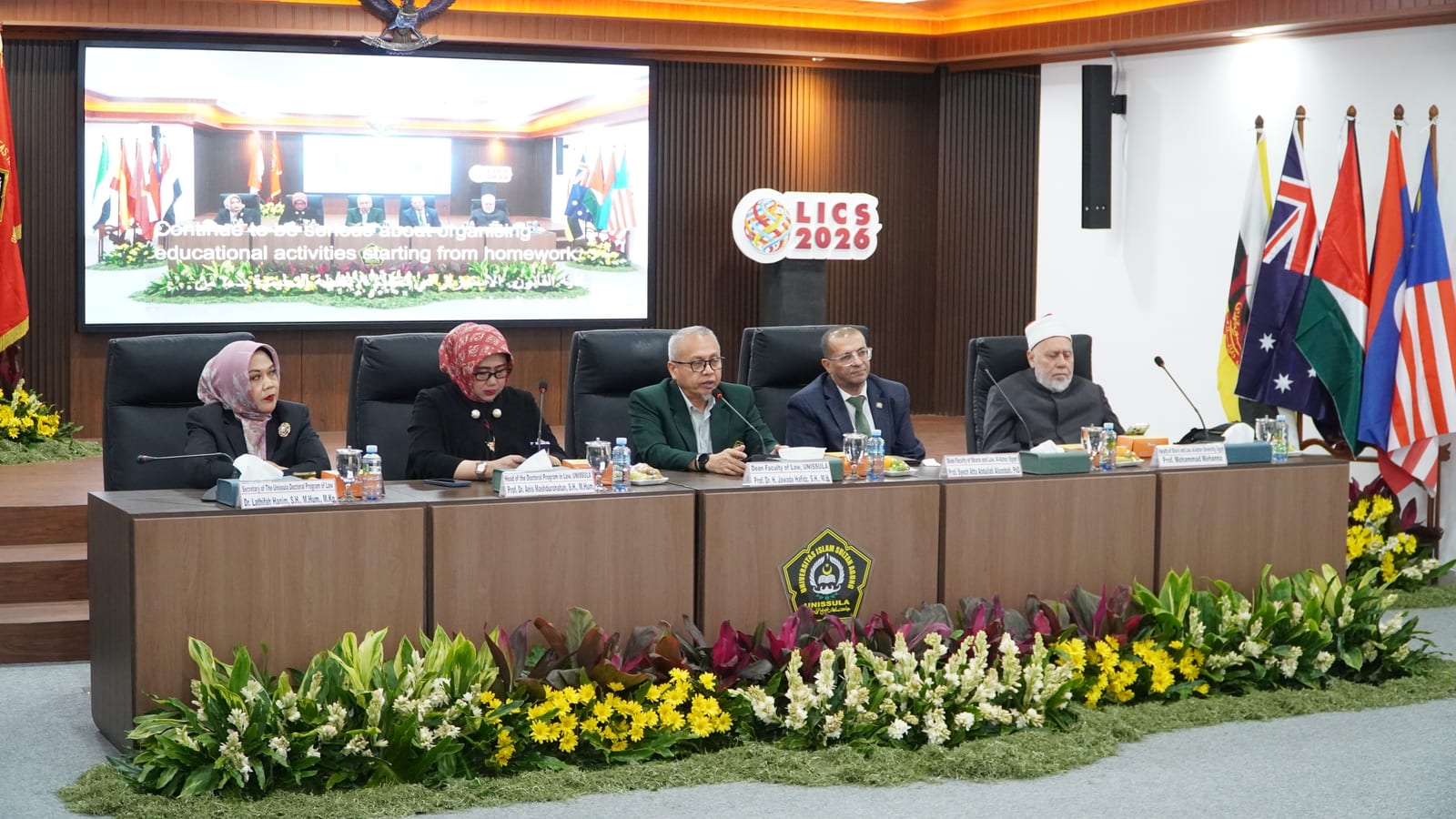Plenary session of LICS 2026 with speakers from partner universities