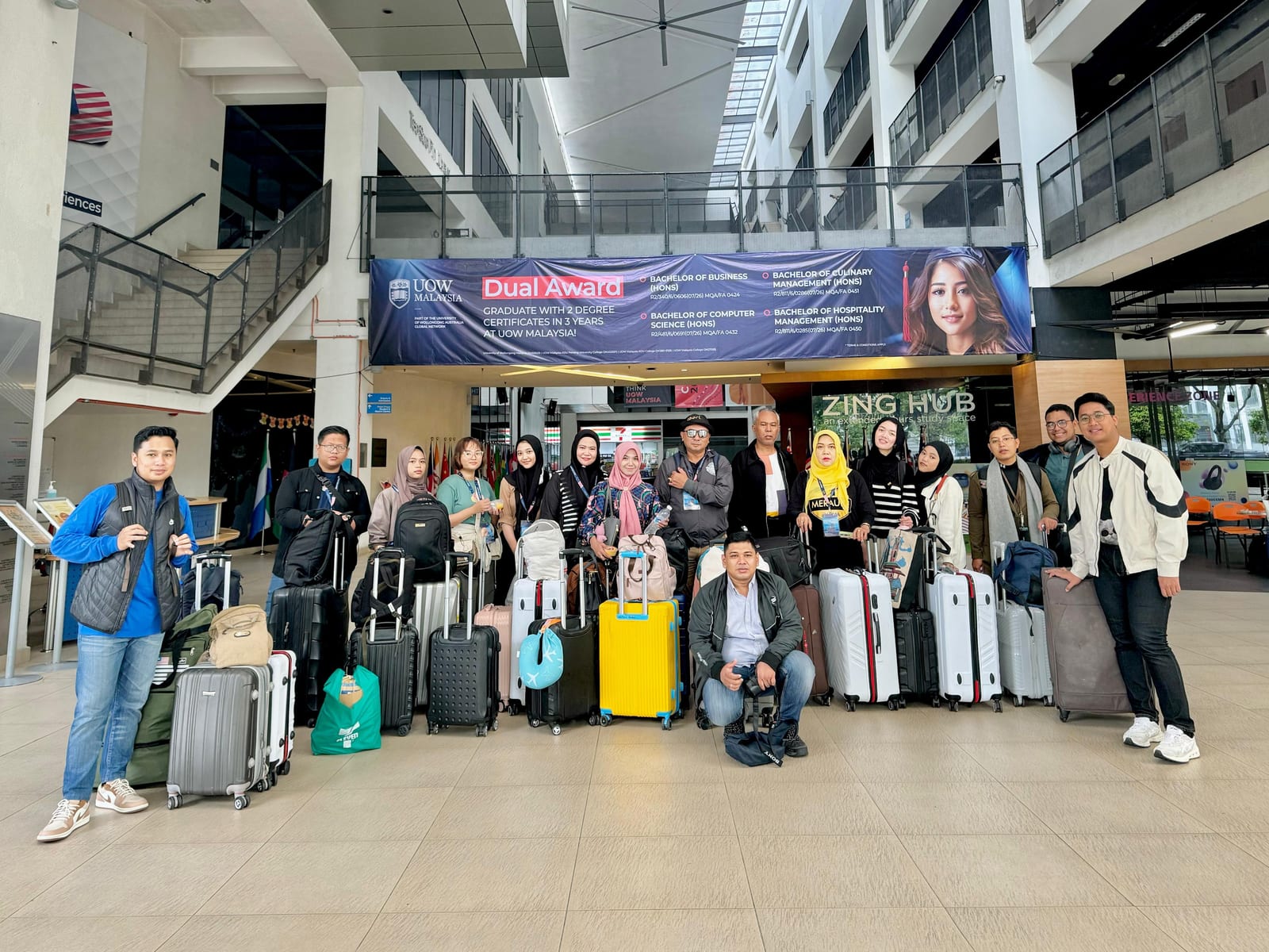 A class session during the mobility programme at UOW Malaysia KDU College